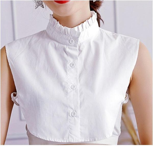 women sweet wrinkled ruffles fake stand collar layering white sweater half-shirt y5gc wom jlljxs, Blue;red
women sweet wrinkled ruffles fake stand collar layering white sweater half-shirt y5gc wom jlljxs, Blue;red