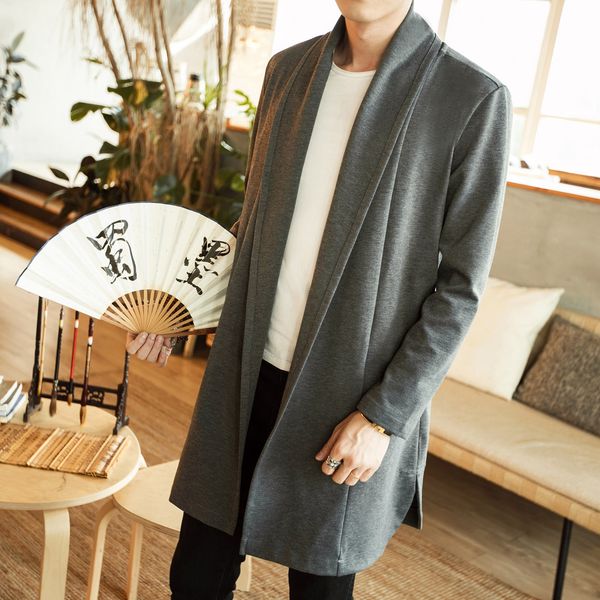 2021 spring new chinese style medium length cardigan windbreaker fashion large size jaet men's wear, Tan;black
2021 spring new chinese style medium length cardigan windbreaker fashion large size jaet men's wear, Tan;black