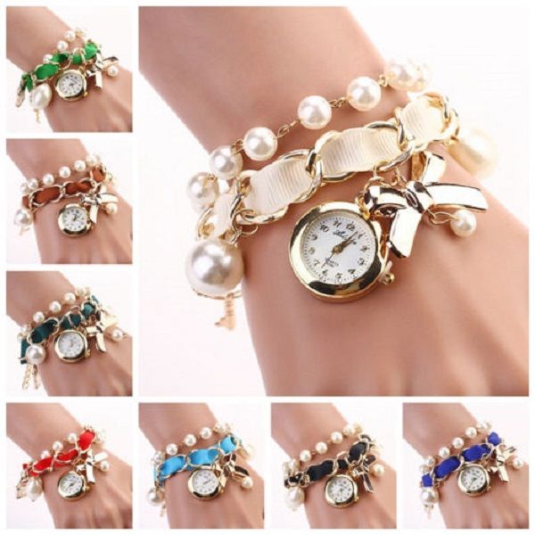 fashion women bracelet wrist analog quartz round dial watch crystal pearl bow bracelet wrist analog quartz round dial watch hj012, Silver
fashion women bracelet wrist analog quartz round dial watch crystal pearl bow bracelet wrist analog quartz round dial watch hj012, Silver