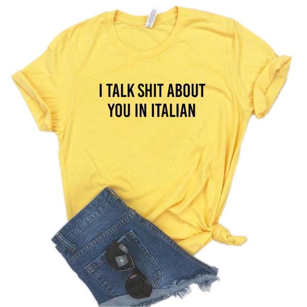 women t shirt i talk shit about you in italian letters print tshirt women short sleeve o neck loose t-shirt ladies tee shirt, White
women t shirt i talk shit about you in italian letters print tshirt women short sleeve o neck loose t-shirt ladies tee shirt, White