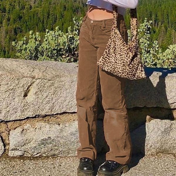 puimentiua brown corduroy pants women harajuku cargo pants y2k e-girl trousers autumn winter high waist 90s streetwear, Black;white
puimentiua brown corduroy pants women harajuku cargo pants y2k e-girl trousers autumn winter high waist 90s streetwear, Black;white