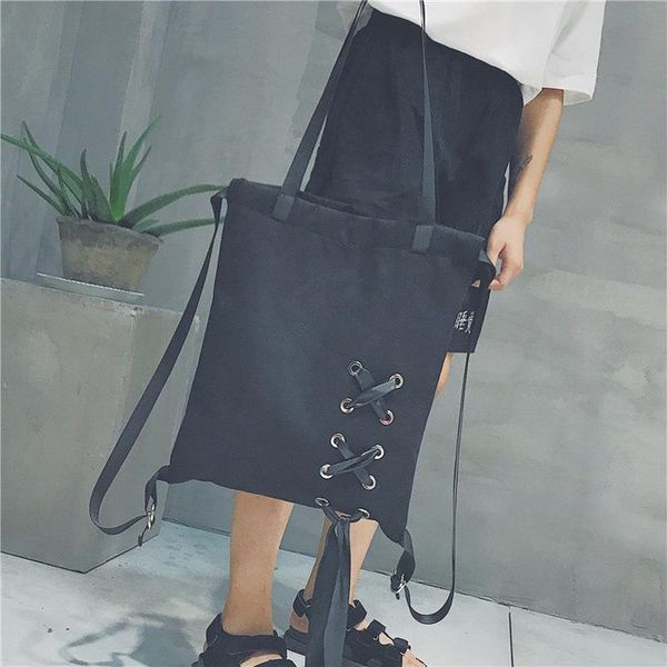 korea ulzzang dark black shoulder bag canvas handbags middle school students personality cool shoulder bag school bolsa
korea ulzzang dark black shoulder bag canvas handbags middle school students personality cool shoulder bag school bolsa