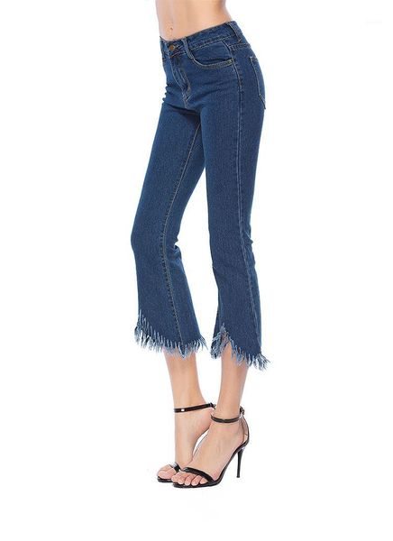venlarain ladies casual high waist long elastic buttons women jeans skinny fit slim full length denim tassel flare pants1, Blue
venlarain ladies casual high waist long elastic buttons women jeans skinny fit slim full length denim tassel flare pants1, Blue