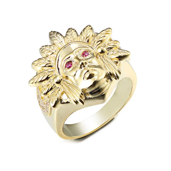 european and american punk creative chief ring customized wholesale 925 silver fashion personalized hip hop vintage ring jewelry, Golden;silver
european and american punk creative chief ring customized wholesale 925 silver fashion personalized hip hop vintage ring jewelry, Golden;silver