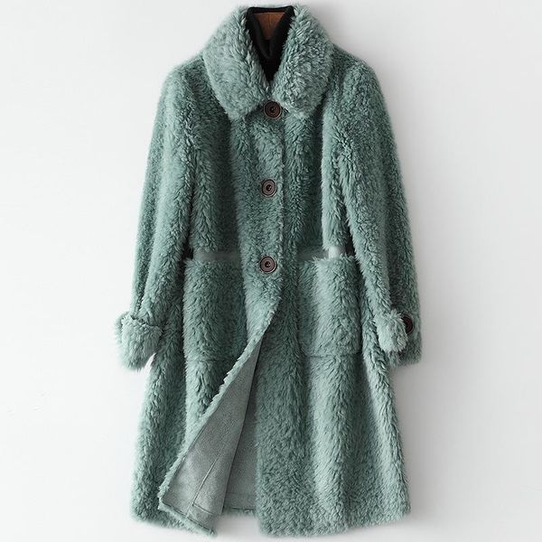 women's wool & blends winter thick women coat full sleeves single breasted office lady teddy jacket solid loose clothes outwear, Black
women's wool & blends winter thick women coat full sleeves single breasted office lady teddy jacket solid loose clothes outwear, Black