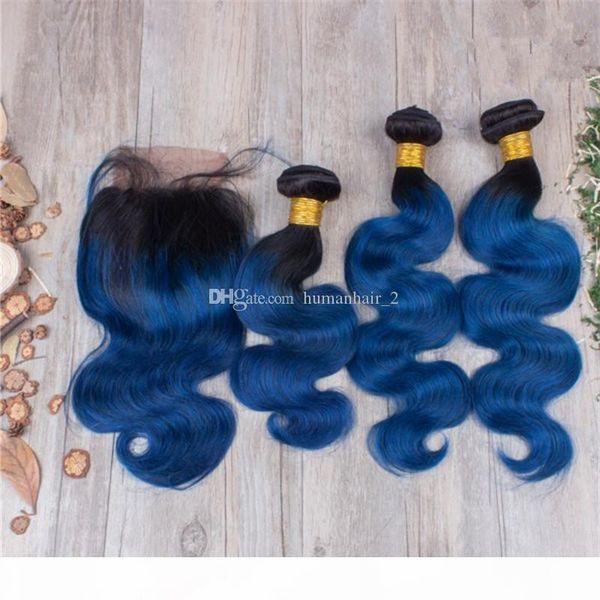 two tone black to dark blue lace closure with bundles brazilian virgin ombre body wave human hair weaves with 4*4 lace closure, Black;brown
two tone black to dark blue lace closure with bundles brazilian virgin ombre body wave human hair weaves with 4*4 lace closure, Black;brown