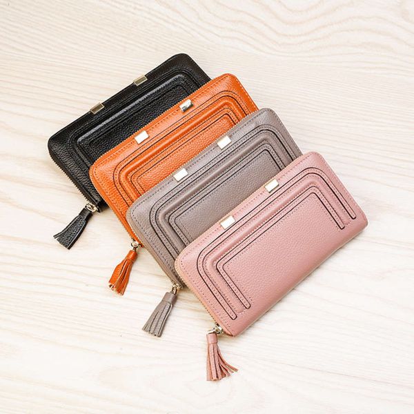 luxurys designers japanese and korean style new leather long purse zipper women's wallet bag
luxurys designers japanese and korean style new leather long purse zipper women's wallet bag