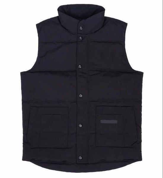 

classic mens down vests for men fashion vests winter coat with tags hat detachable outdoor jacket wear clothing parkas 5 colors, Black;white