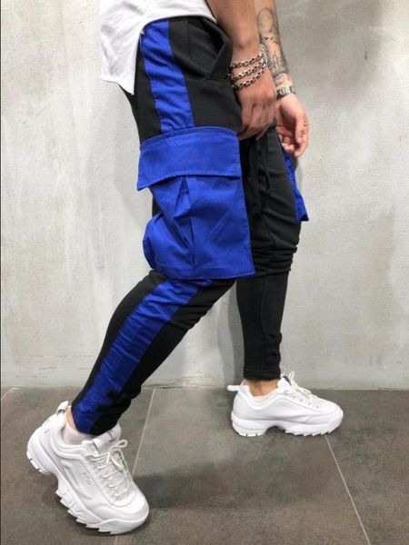 men's sweatpants european-style big pocket matching color hip-hop sweatpants men1, Black
men's sweatpants european-style big pocket matching color hip-hop sweatpants men1, Black