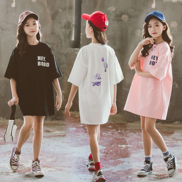 2020 summer new wear pullover round neck printing loose t-shirt middle school children's leisure sports parent child skirt, Blue
2020 summer new wear pullover round neck printing loose t-shirt middle school children's leisure sports parent child skirt, Blue