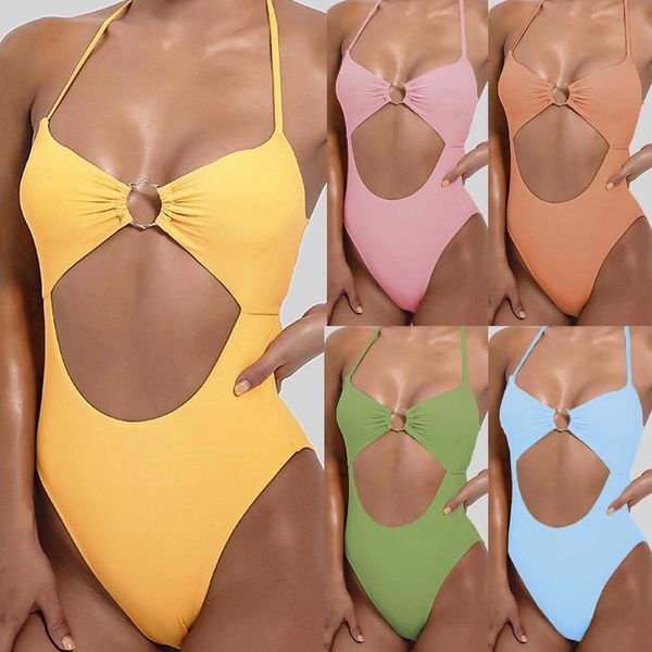 women's fashion plain one-piece high waist bandage bikini swimsuit beach party swimwear, White;black
women's fashion plain one-piece high waist bandage bikini swimsuit beach party swimwear, White;black