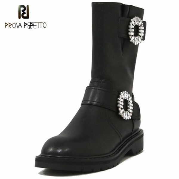 prova perfetto decorations buckle boots women petal decoration round toe mid heel square heel tenis feminino punk short boots, Black
prova perfetto decorations buckle boots women petal decoration round toe mid heel square heel tenis feminino punk short boots, Black