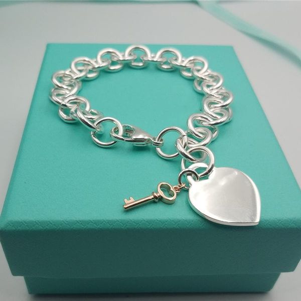 original ladies s925 sterling silvers classic heart tag key logo o-shaped silvers men jewelry couple holiday gift4113820, Golden;silver
original ladies s925 sterling silvers classic heart tag key logo o-shaped silvers men jewelry couple holiday gift4113820, Golden;silver