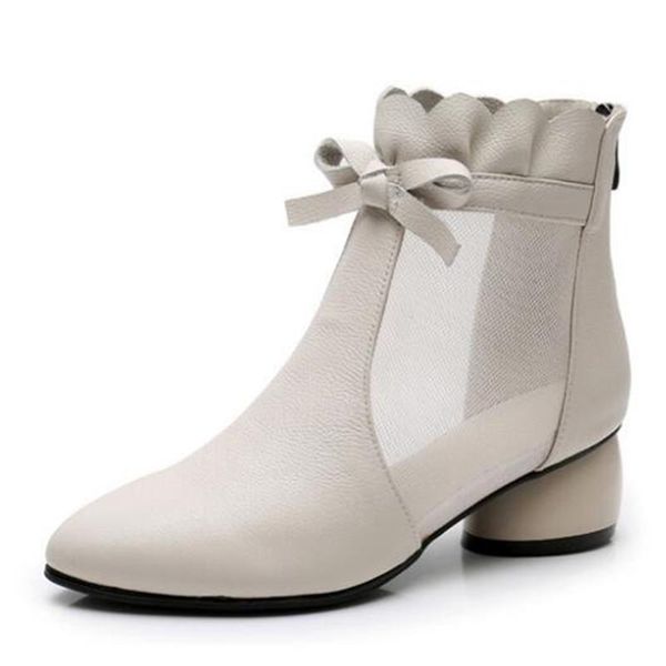 2020 summer new bow cowhide mesh sandals women leather sandals ankle boots fashion round heel large size women, Black
2020 summer new bow cowhide mesh sandals women leather sandals ankle boots fashion round heel large size women, Black