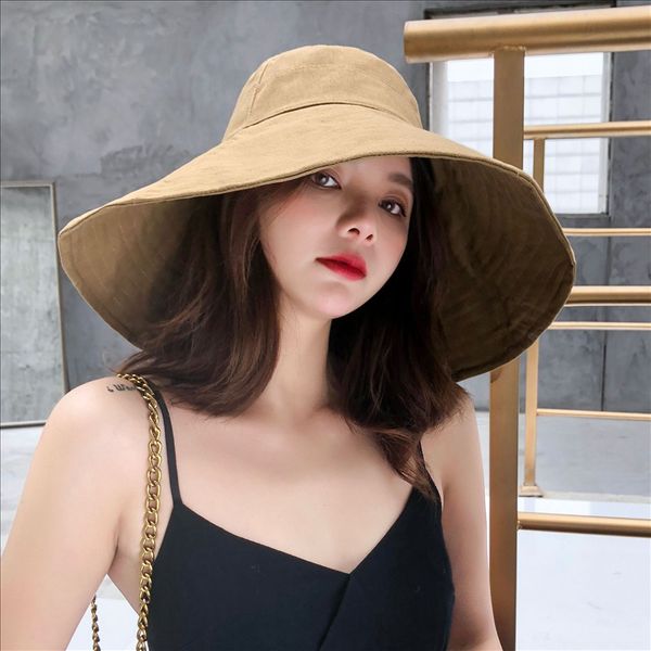 5tdh9 2019 new korean version of smooth big brim bucket bucket hat fisherman's hat for summer leisure, Blue;gray
5tdh9 2019 new korean version of smooth big brim bucket bucket hat fisherman's hat for summer leisure, Blue;gray