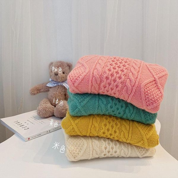 pullover toddler girl sweater autumn winter kids casual solid knitted korean style for 2-6 y child clothes, Blue 
pullover toddler girl sweater autumn winter kids casual solid knitted korean style for 2-6 y child clothes, Blue