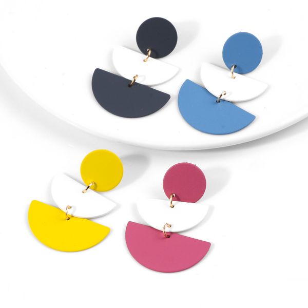 yida original new accessories spring/summer color series semicircle stud earrings european and american famous multi-layer paint earrings fa, Golden
yida original new accessories spring/summer color series semicircle stud earrings european and american famous multi-layer paint earrings fa, Golden