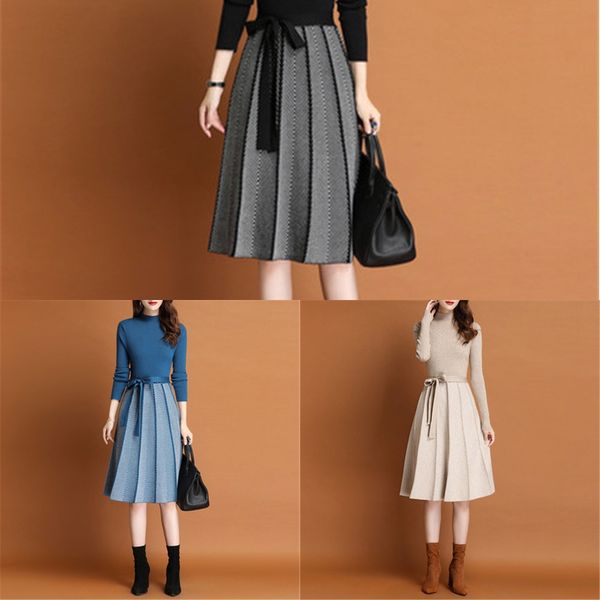 long woolen over the dressshirt dress kneenew foreign style mid length slim fit with underlay blouse for women's knitting dress in autu, White;black
long woolen over the dressshirt dress kneenew foreign style mid length slim fit with underlay blouse for women's knitting dress in autu, White;black