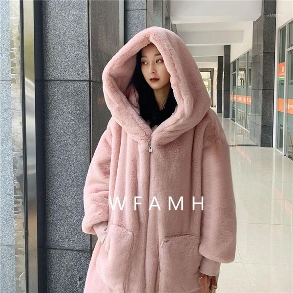 2019 autumn and winter new gigi the same trend cool paragraph rex fur thickened long hooded fur coat coat women1, Black
2019 autumn and winter new gigi the same trend cool paragraph rex fur thickened long hooded fur coat coat women1, Black