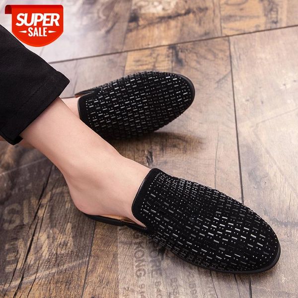 men black rhinestone mule masculino casual shoes men moccasins slippers sepatu slip on pria sapato masculino flats social couro #ab3z
men black rhinestone mule masculino casual shoes men moccasins slippers sepatu slip on pria sapato masculino flats social couro #ab3z