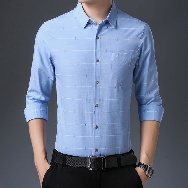 long sleeve shirt plaid spring loose thin style business leisure middle aged man's father clothes men's soil, White;black
long sleeve shirt plaid spring loose thin style business leisure middle aged man's father clothes men's soil, White;black