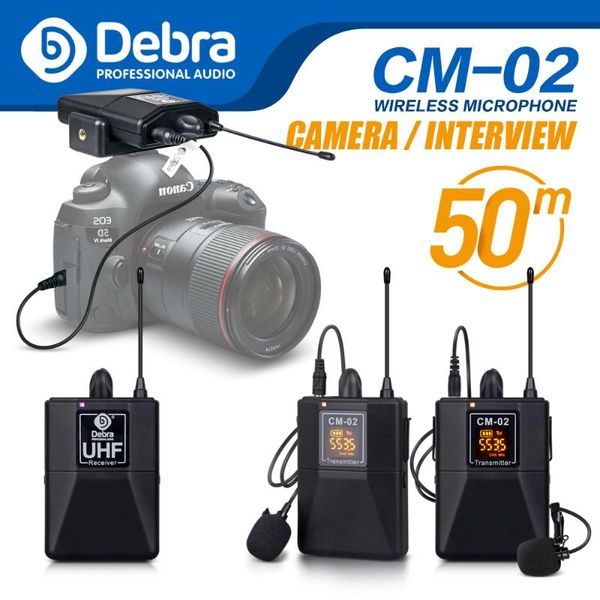 debra audio uhf wireless lavalier microphone with 30 selectable channels 50m range for dslr camera interview live recording
debra audio uhf wireless lavalier microphone with 30 selectable channels 50m range for dslr camera interview live recording
