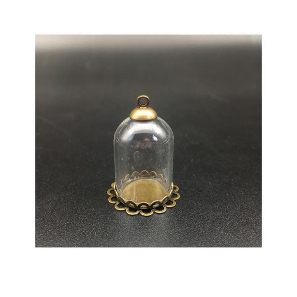 100set 25*18mm bell tube glass jar with bronze setting tray beads cap set glass vials pendant craft display jewelry bbyhqy, Black
100set 25*18mm bell tube glass jar with bronze setting tray beads cap set glass vials pendant craft display jewelry bbyhqy, Black