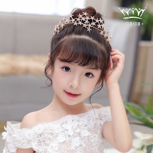 iband child children's crown headdress cute princess diamond show girl's hair accessories, Silver
iband child children's crown headdress cute princess diamond show girl's hair accessories, Silver