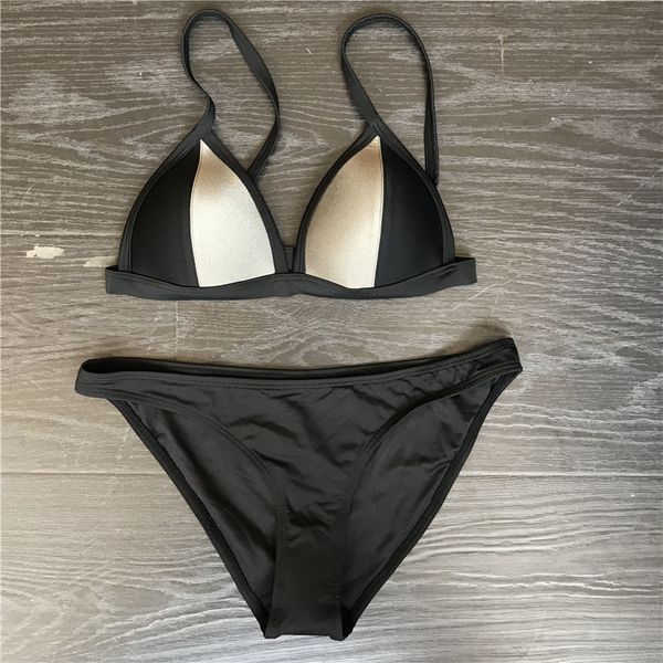 kingdon new bikini two piece swimsuit 1711, White;black