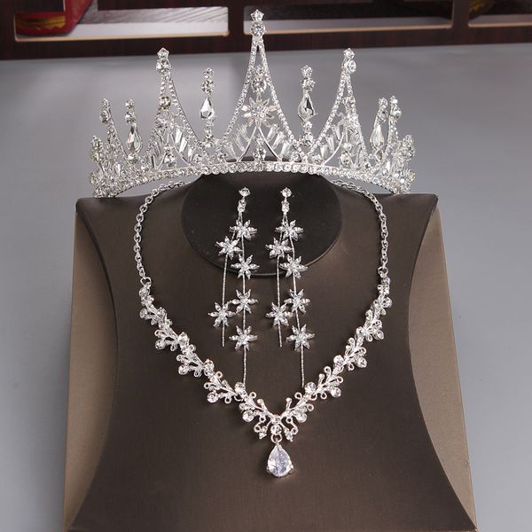 three piece bridal crown set, super immortal accessories, baroque crown, wedding dress, hair ornament, Silver
three piece bridal crown set, super immortal accessories, baroque crown, wedding dress, hair ornament, Silver