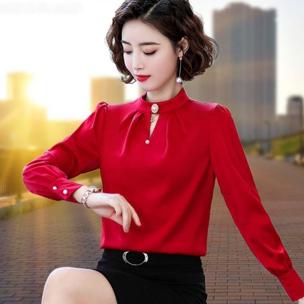 women's blouses & shirts fashion woman blouse 2021 autumn spring women long sleeve chiffon shirt plus sze, White
women's blouses & shirts fashion woman blouse 2021 autumn spring women long sleeve chiffon shirt plus sze, White