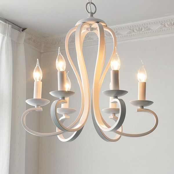modern candle chandelier lighting nordic american coutry style fixtures vintage white/black wrought iron home lighting e14
modern candle chandelier lighting nordic american coutry style fixtures vintage white/black wrought iron home lighting e14