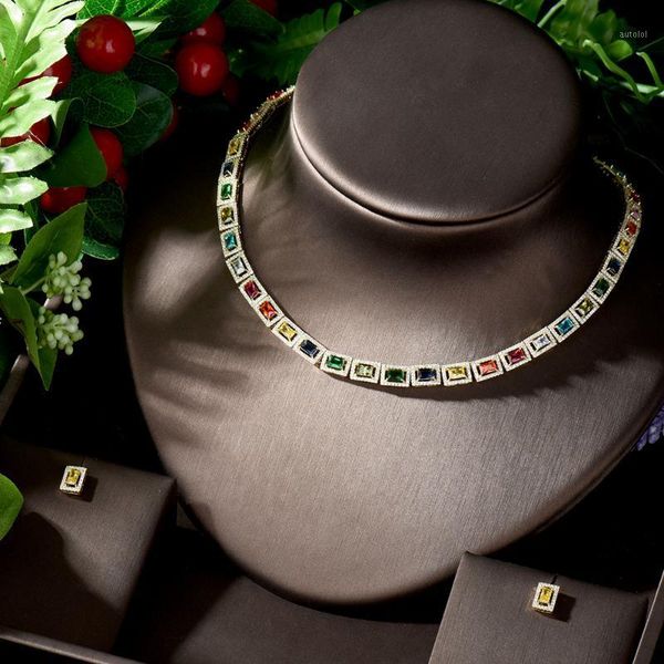 hibride stunning big carat square cz crystal necklace and earrings bridal party jewelry set for wedding evening n-12431, Silver
hibride stunning big carat square cz crystal necklace and earrings bridal party jewelry set for wedding evening n-12431, Silver