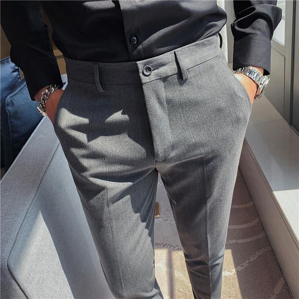 men's suits & blazers high-quality suit pants autumn dark stripes casual trousers business formal wear professional, White;black
men's suits & blazers high-quality suit pants autumn dark stripes casual trousers business formal wear professional, White;black