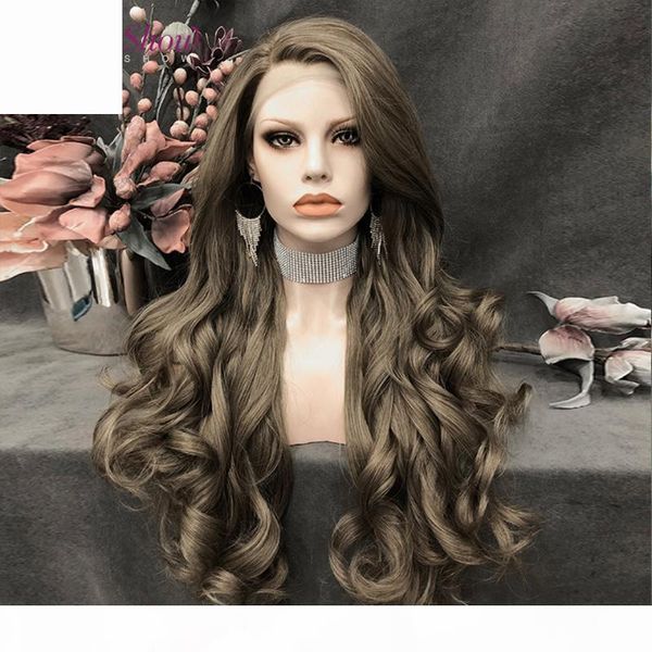 pinkshow brown wig long wavy synthetic wig lace front wigs for women heat resistant fiber glueless daily, Black
pinkshow brown wig long wavy synthetic wig lace front wigs for women heat resistant fiber glueless daily, Black