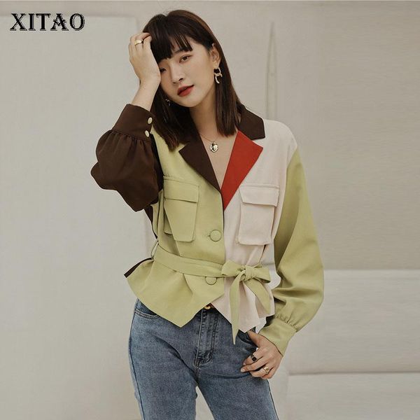 xitao vintage jackets for women stitching color trend suit collar coat women wild streetwear fashion clothes 2020 wj1261, Black;brown
xitao vintage jackets for women stitching color trend suit collar coat women wild streetwear fashion clothes 2020 wj1261, Black;brown