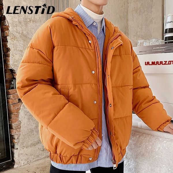 lenstid men winter puffer warm padded jackets parka japanese harajuku male casual trench coats hooded windbreaker snow wear t200117, Black
lenstid men winter puffer warm padded jackets parka japanese harajuku male casual trench coats hooded windbreaker snow wear t200117, Black
