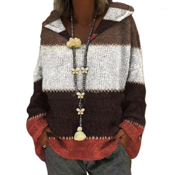 pullover color block patchwork autumn winter long sleeves dating casual hooded fashion loose daily women knit sweater1, White;black
pullover color block patchwork autumn winter long sleeves dating casual hooded fashion loose daily women knit sweater1, White;black