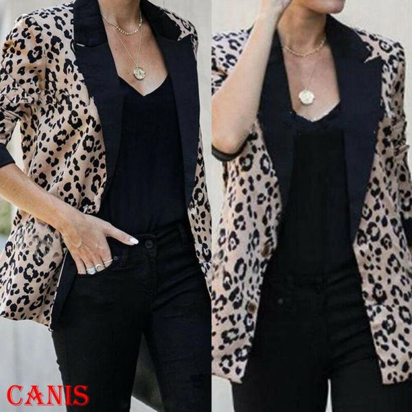 2020 autumn new fashion women long sleeve leopard print coat slim business suits jacket blazer casual outwear, Black;brown
2020 autumn new fashion women long sleeve leopard print coat slim business suits jacket blazer casual outwear, Black;brown