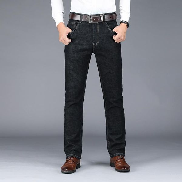 men's jeans winter 2021 warm slim fit business fashion thicken denim trousers black blue
men's jeans winter 2021 warm slim fit business fashion thicken denim trousers black blue