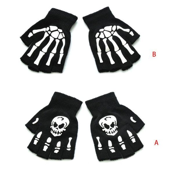 kids halloween cosplay skeleton half finger gloves luminous fingerless mittens pxpb, Blue;gray
kids halloween cosplay skeleton half finger gloves luminous fingerless mittens pxpb, Blue;gray