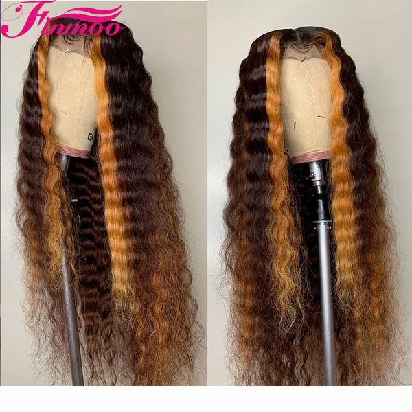 highlight honey blonde deep wave 13x6 lace front human hair wigs for women brown color 360 lace frontal wig brazilian remy hair, Black
highlight honey blonde deep wave 13x6 lace front human hair wigs for women brown color 360 lace frontal wig brazilian remy hair, Black
