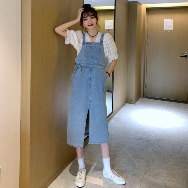 p shoot 2020 summer new style korean-style vintage slimming loose slit washing cowboy dress, Gray
p shoot 2020 summer new style korean-style vintage slimming loose slit washing cowboy dress, Gray