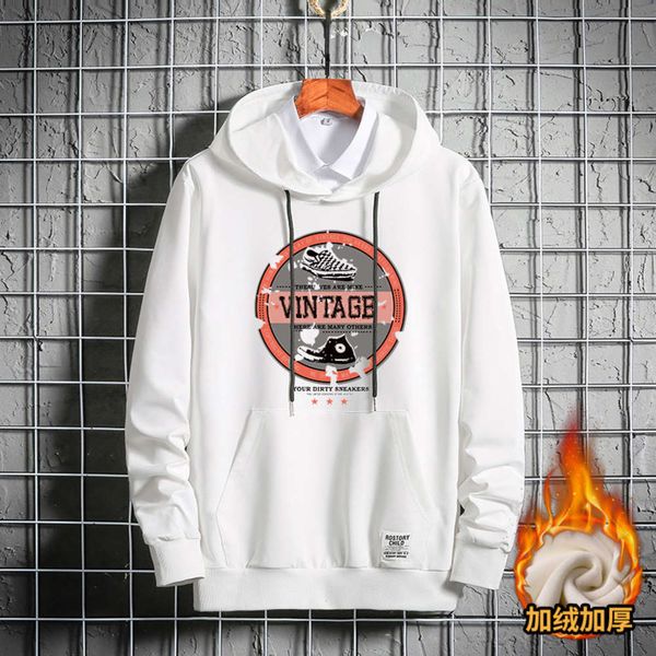sweater winter 2020 new men's plush hooded thickened large loose trend sports hoodie, Gray
sweater winter 2020 new men's plush hooded thickened large loose trend sports hoodie, Gray