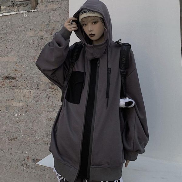 women's jackets 20212 chic vintage pockets harajuku streetwear female coats korean hit color pacthwork ulzzang women outwear, Black;brown
women's jackets 20212 chic vintage pockets harajuku streetwear female coats korean hit color pacthwork ulzzang women outwear, Black;brown