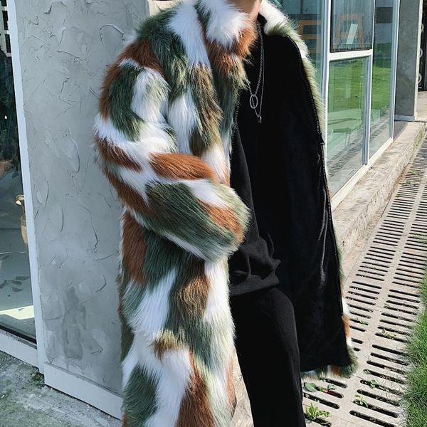 men's fur & faux winter jacket men chaquetas hombre large size warm windproof cloak hip hop clothes leather camouflage floral, Black
men's fur & faux winter jacket men chaquetas hombre large size warm windproof cloak hip hop clothes leather camouflage floral, Black