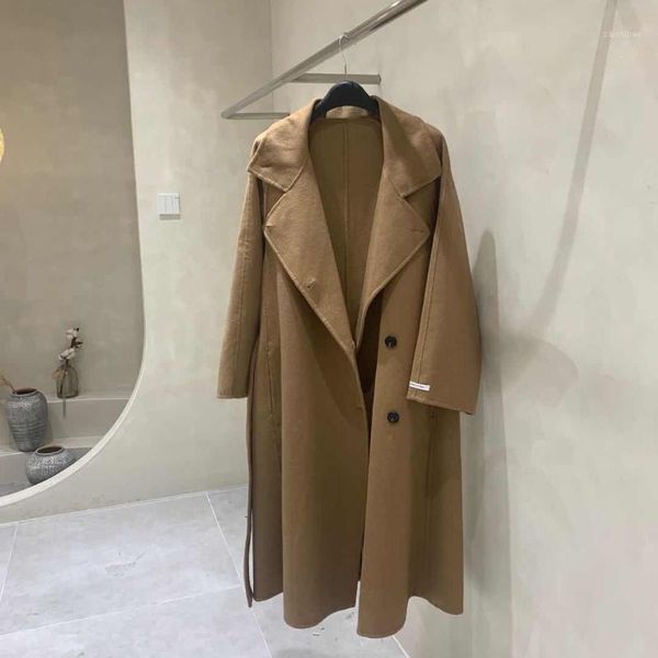 han edition of new fund of 2021 autumn winters is loose wool woolen cloth coat long woollen coat in female1, Black
han edition of new fund of 2021 autumn winters is loose wool woolen cloth coat long woollen coat in female1, Black