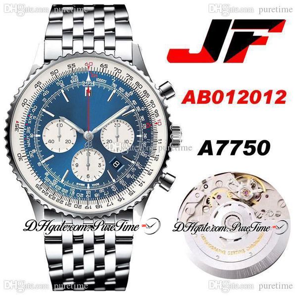 jf ab012012 eta a7750 automatic chronograph mens watch white inner blue dial silver subdial stainless steel bracelet super edition watches p, Slivery;brown
jf ab012012 eta a7750 automatic chronograph mens watch white inner blue dial silver subdial stainless steel bracelet super edition watches p, Slivery;brown