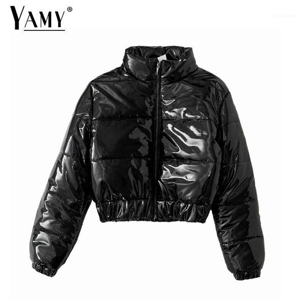 women's down & parkas parka women cropped puffer jacket shiny jackets winter bubble reflective warm korean coats female1, Black
women's down & parkas parka women cropped puffer jacket shiny jackets winter bubble reflective warm korean coats female1, Black