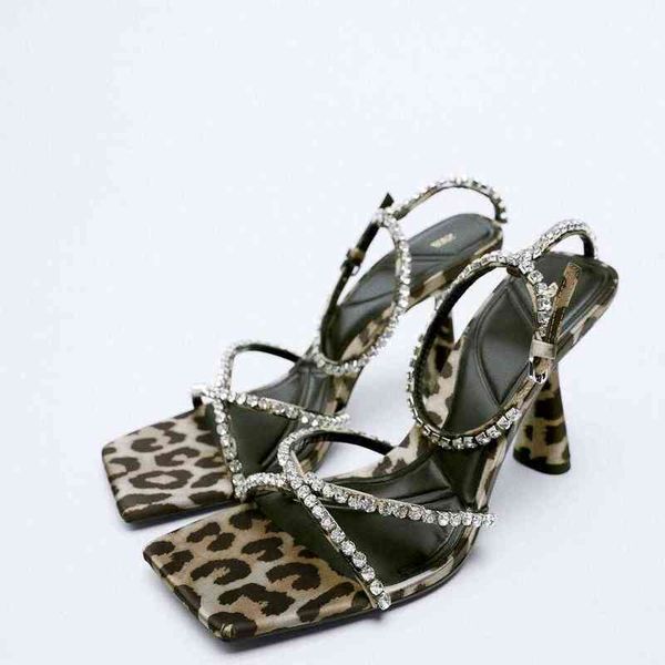 sandals women pumps summer new personalized leopard print high heels luxury rhinestone inlay cross belt high-heeled sandals 220226, Black
sandals women pumps summer new personalized leopard print high heels luxury rhinestone inlay cross belt high-heeled sandals 220226, Black